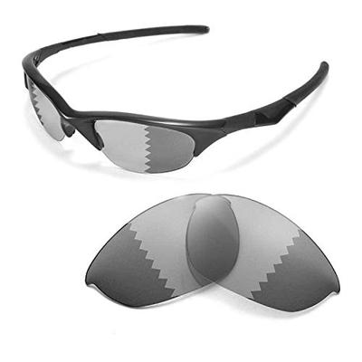 Walleva Replacement Lenses for Oakley Half Jacket Sunglasses - Multiple Options Available (Transitio