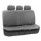 FH Group PU002SOLIDGRAY013 Gray Faux Leather Split Bench Car Seat Cover (Solid)