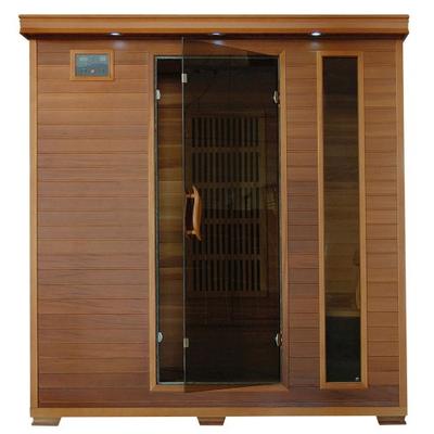 Radiant Saunas 4-Person Cedar Infrared Sauna with 9 Carbon Heaters, Chromotherapy Lighting, Oxygen I