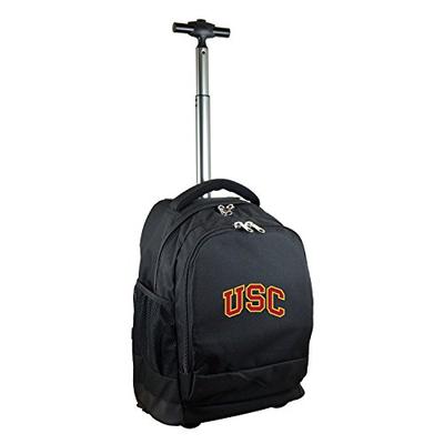 NCAA USC Trojans Expedition Wheeled Backpack, 19-inches, Black