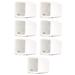 Acoustic Audio AA321W Mountable Indoor Speakers 1400 Watts White Bookshelf 7 Piece Set AA321W-7S