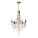 Maxim Lighting 14425CZGS Cebu Chandelier Capiz/Gold Silver