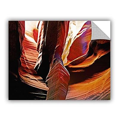 ArtWall "Linda Parker's Slot Canyon Light from Above 4" Removable Wall Art, 24" x 32"
