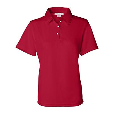 FeatherLite Ladies Moisture Free Mesh Polo Shirt. 5469 XXX-Large Red