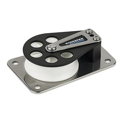 Schaefer 7 Series Cheek Block, Aluminum Cheek, Stainless Steel Base and Delrin Sheave