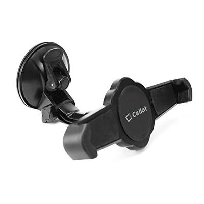 Cellet Windshield Tablet Holder with Extra Large Suction Cup (Holds Tablets up to 9.7 Inches in Widt
