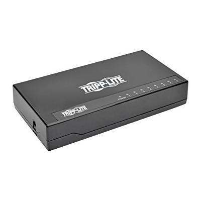 Tripp Lite 8-Port Gigabit Ethernet Switch, Desktop, RJ45 Unmanaged Network Switch 10/100/1000 Mbps (