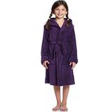 Leveret Kids Robe Fleece Sleep Girls Robe Purple Size 14 Years screenshot. Sleepwear directory of Clothes.
