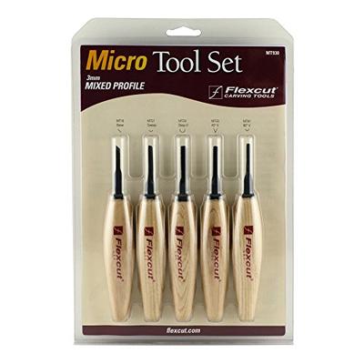 Flexcut FLEXMT930-BRK Mixed Profile Micro Tool Set One Size