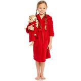 Leveret Red Matching Doll & Girl Hooded Robe 10 Years screenshot. Sleepwear directory of Clothes.