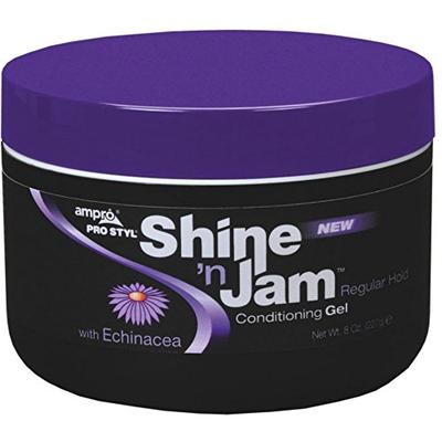 Ampro Shine 'n Jam Conditioning Gel, Regular Hold, 8 oz (Pack of 4)