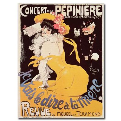 Concert de la Pepiniere, 1902, 18x24-Inch Canvas Wall Art