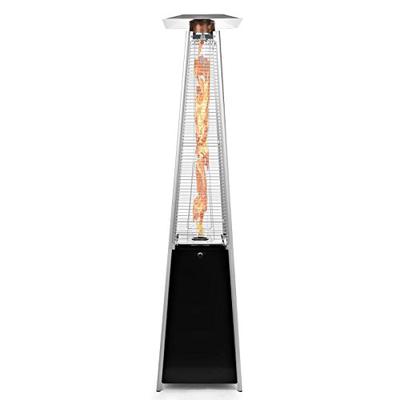 Thermo Tiki Outdoor Propane Patio Heater - Commercial LP Gas Porch & Deck Heater - Black