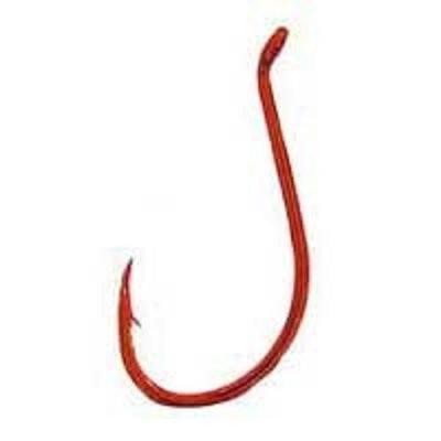 Gamakatsu Red Octopus Hook, 100 Pack, Size: 5/0