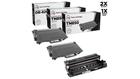 LD Compatible Toner & Drum Cartridge Replacements for Brother TN850 & DR820 (2 Toners, 1 Drum, 3-Pac