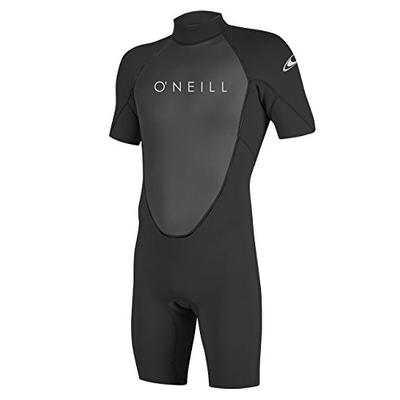 O'Neill Men's Reactor-2 2mm Back Zip Short Sleeve Spring Wetsuit, Black, X-Large Short